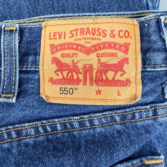 Levi's 550 Men's Jeans Size 44x29 Blue Straight Leg Classic Normcore Work Wear - Picture 6 of 14